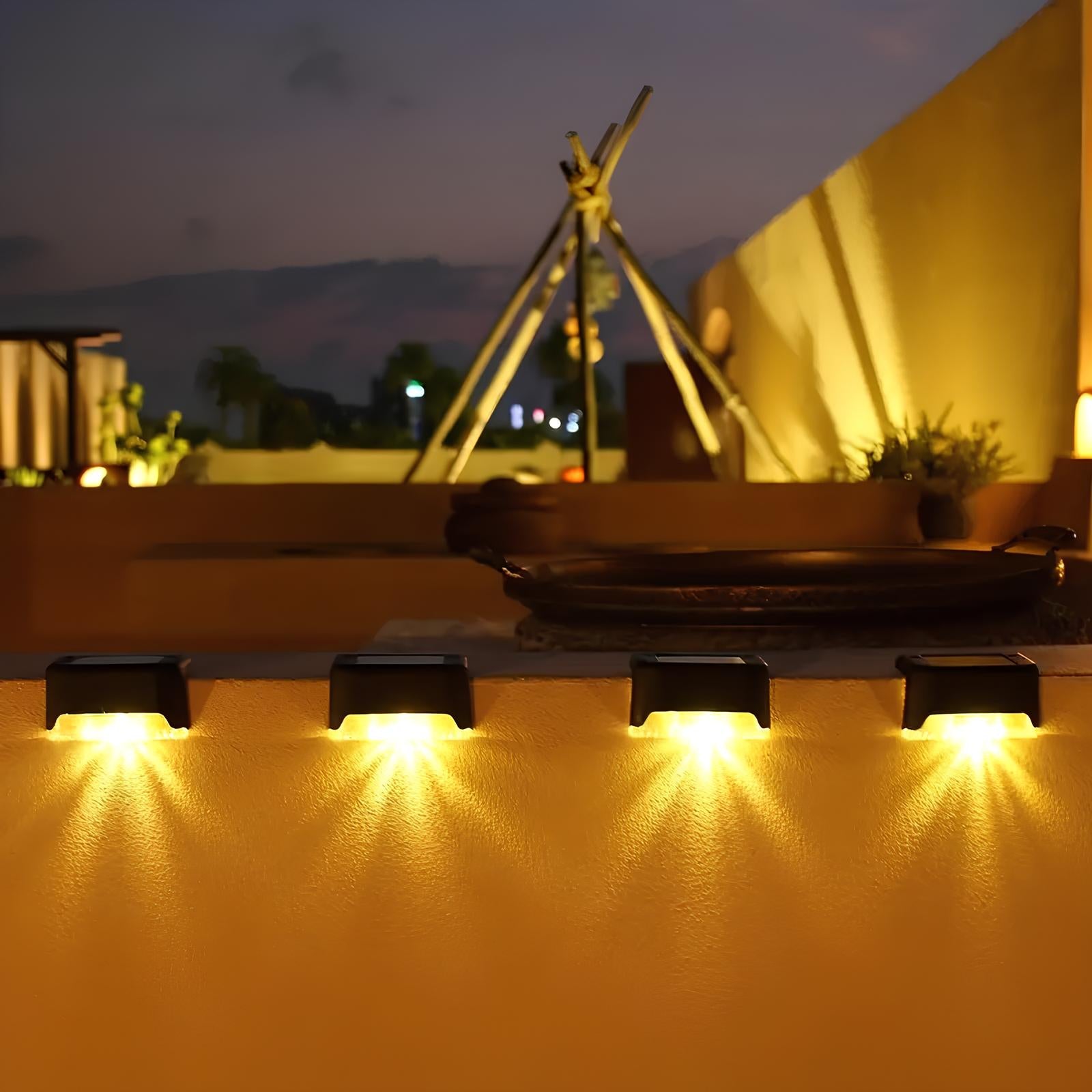 Lucavue | Solar LED Step Lights for Garden & Outdoor Safety