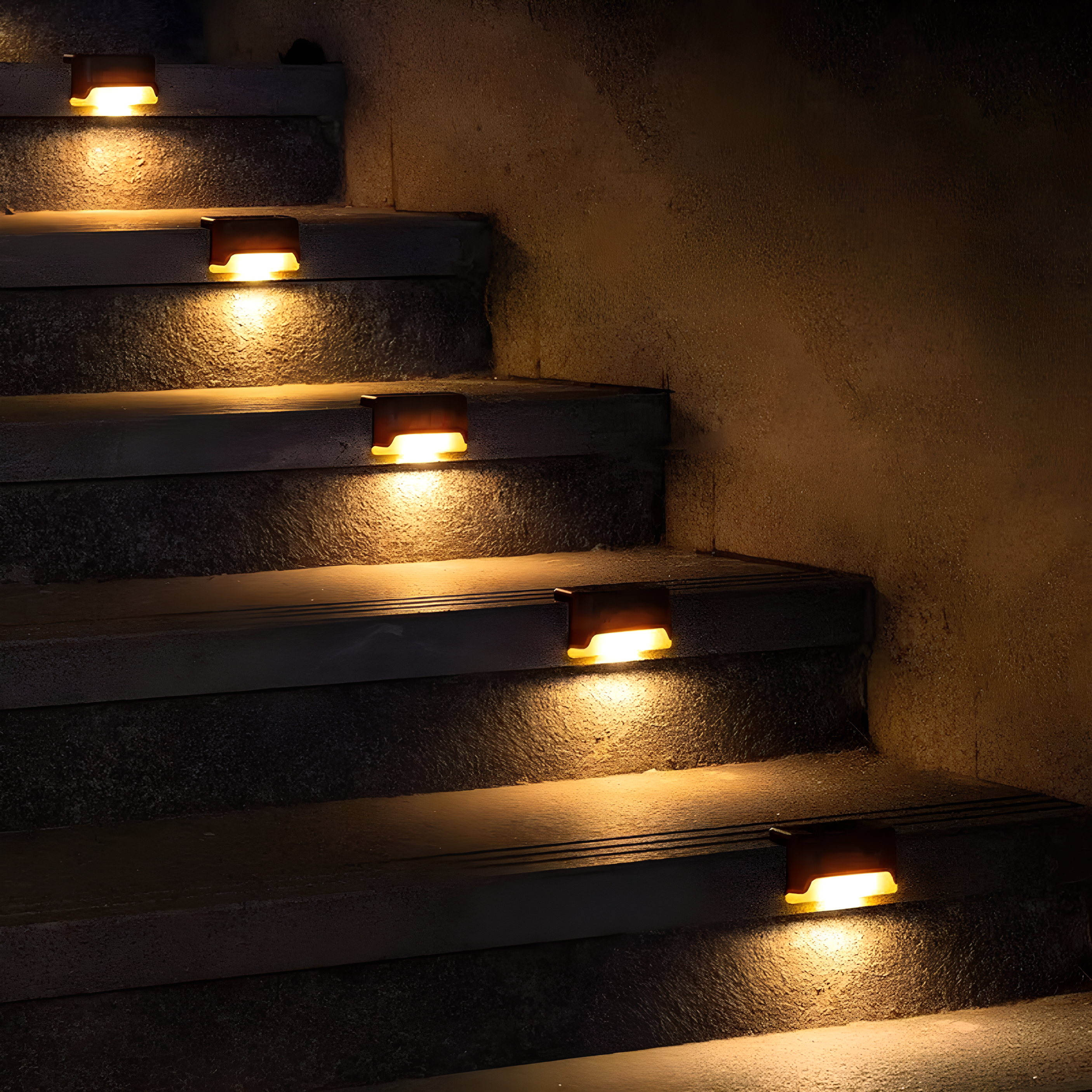 Lucavue | Solar LED Step Lights for Garden & Outdoor Safety