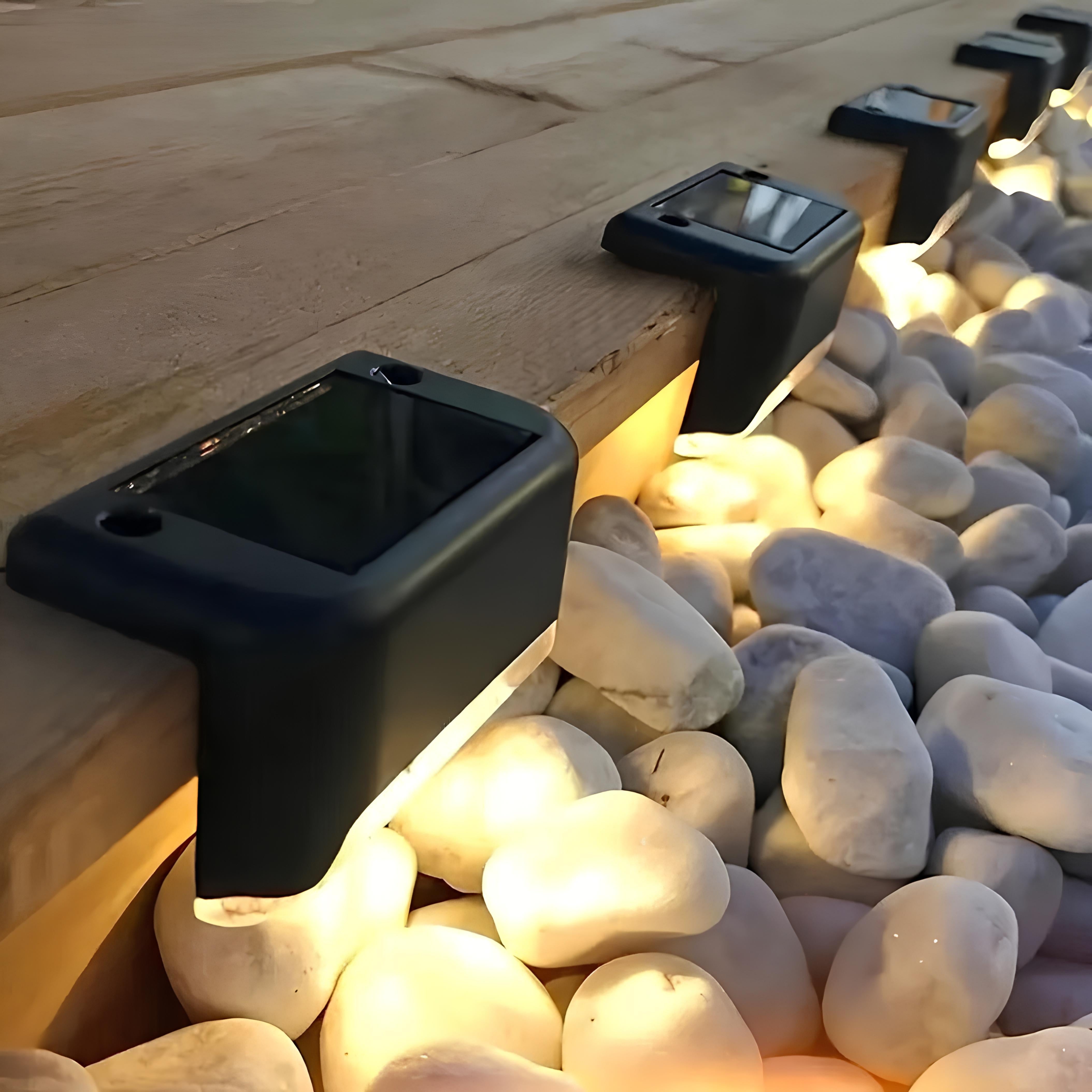 Lucavue | Solar LED Step Lights for Garden & Outdoor Safety