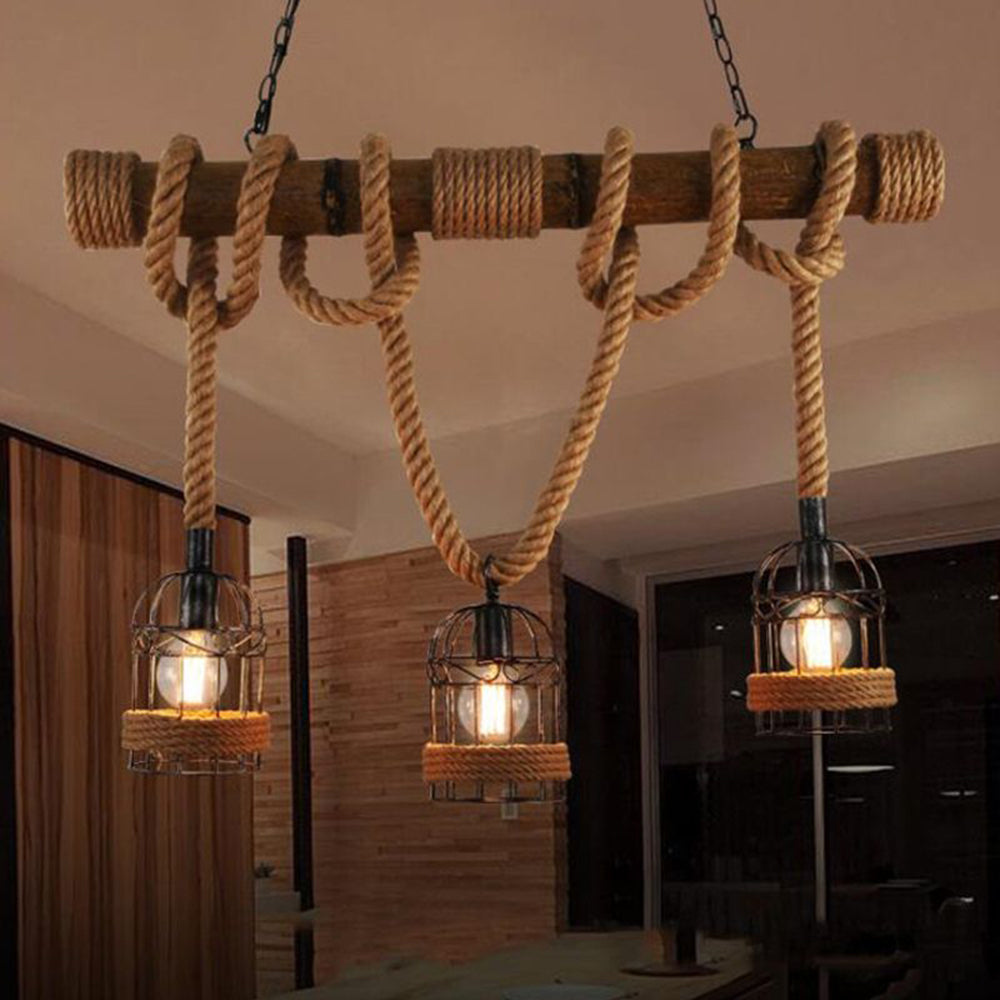Lucenra | Retro Pendant Lamp in Metal and Wood