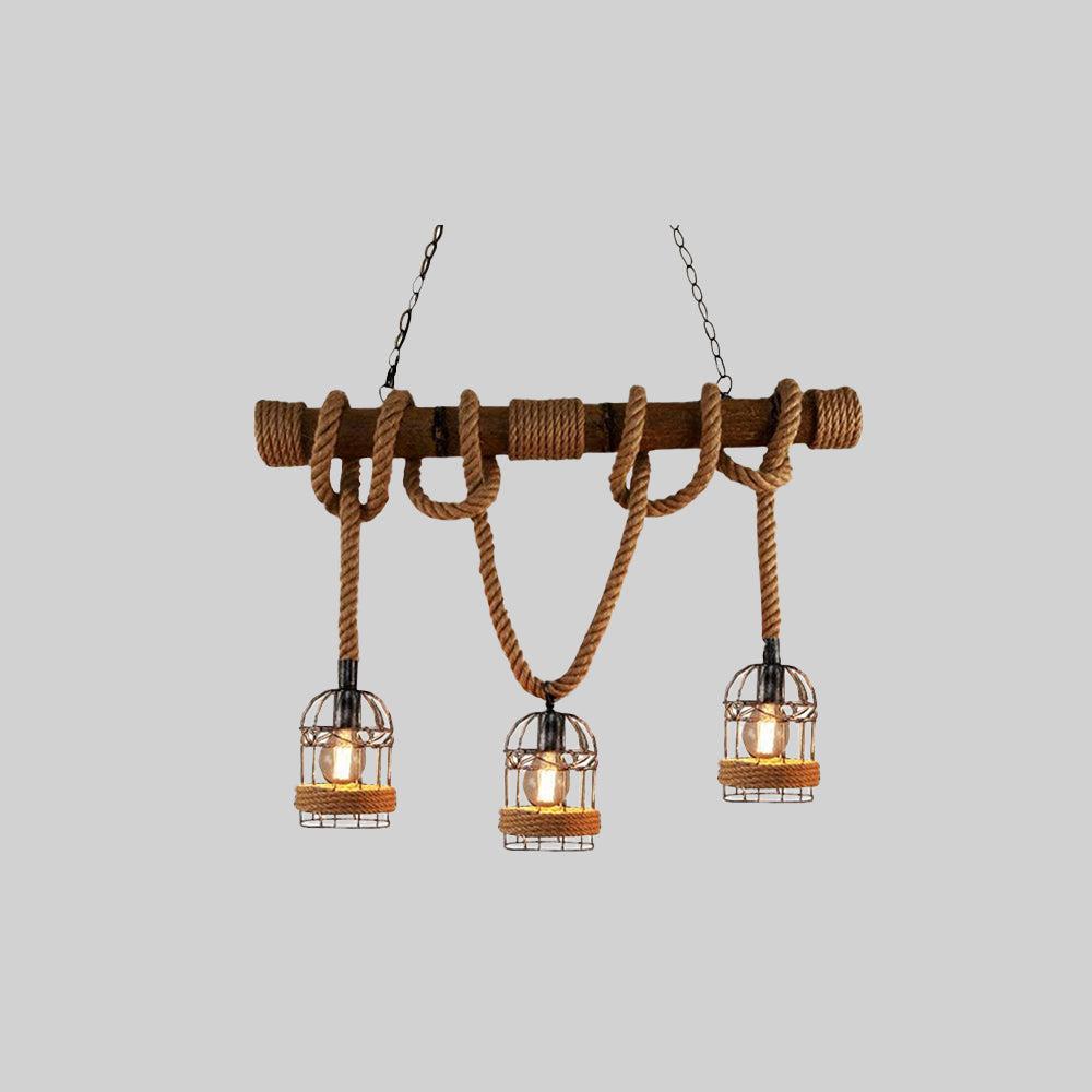 Lucenra | Retro Pendant Lamp in Metal and Wood