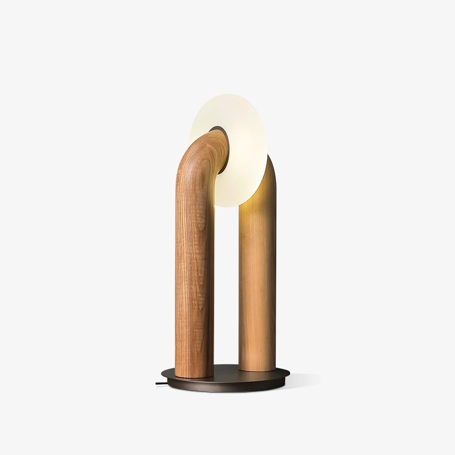 Lumesta | Curved Wireless LED Table Lamp with Modern Wooden Design