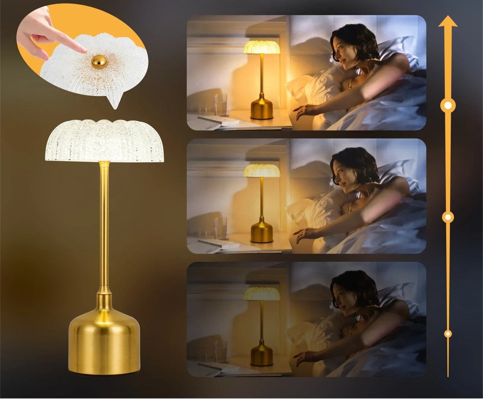 LumiBloom | Rechargeable Crystal Flower Table Lamp