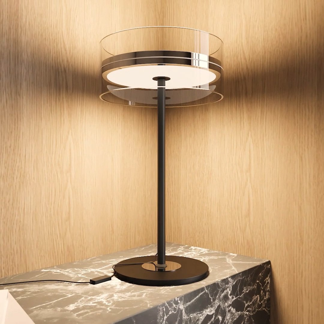 Luminexa | Modern Glass Lamp With Touch Dimmer