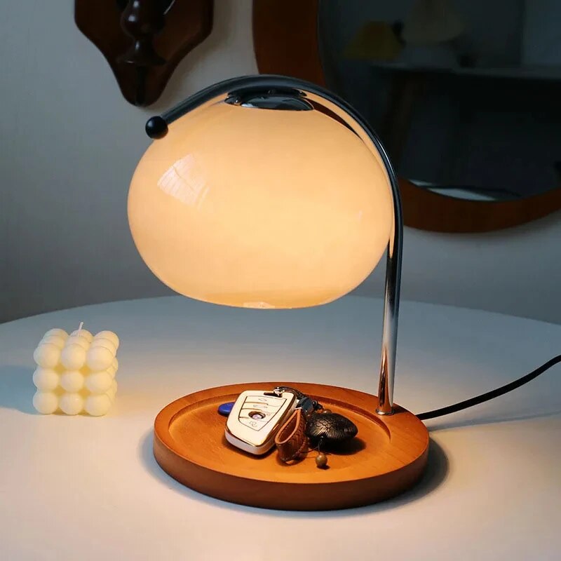 Lumora | Glass Macaron-Inspired LED Table Lamp