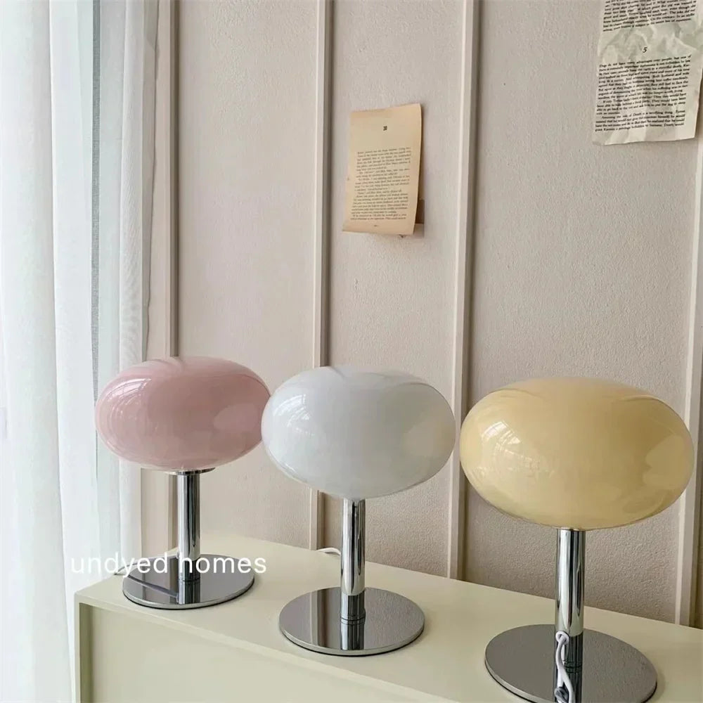 Lunary | Rechargeable Cream Glass Table Light