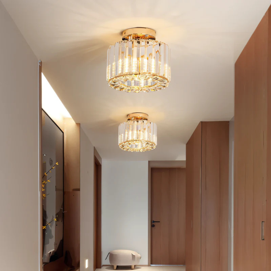 Neonova | Crystal Flush Mount Ceiling Light