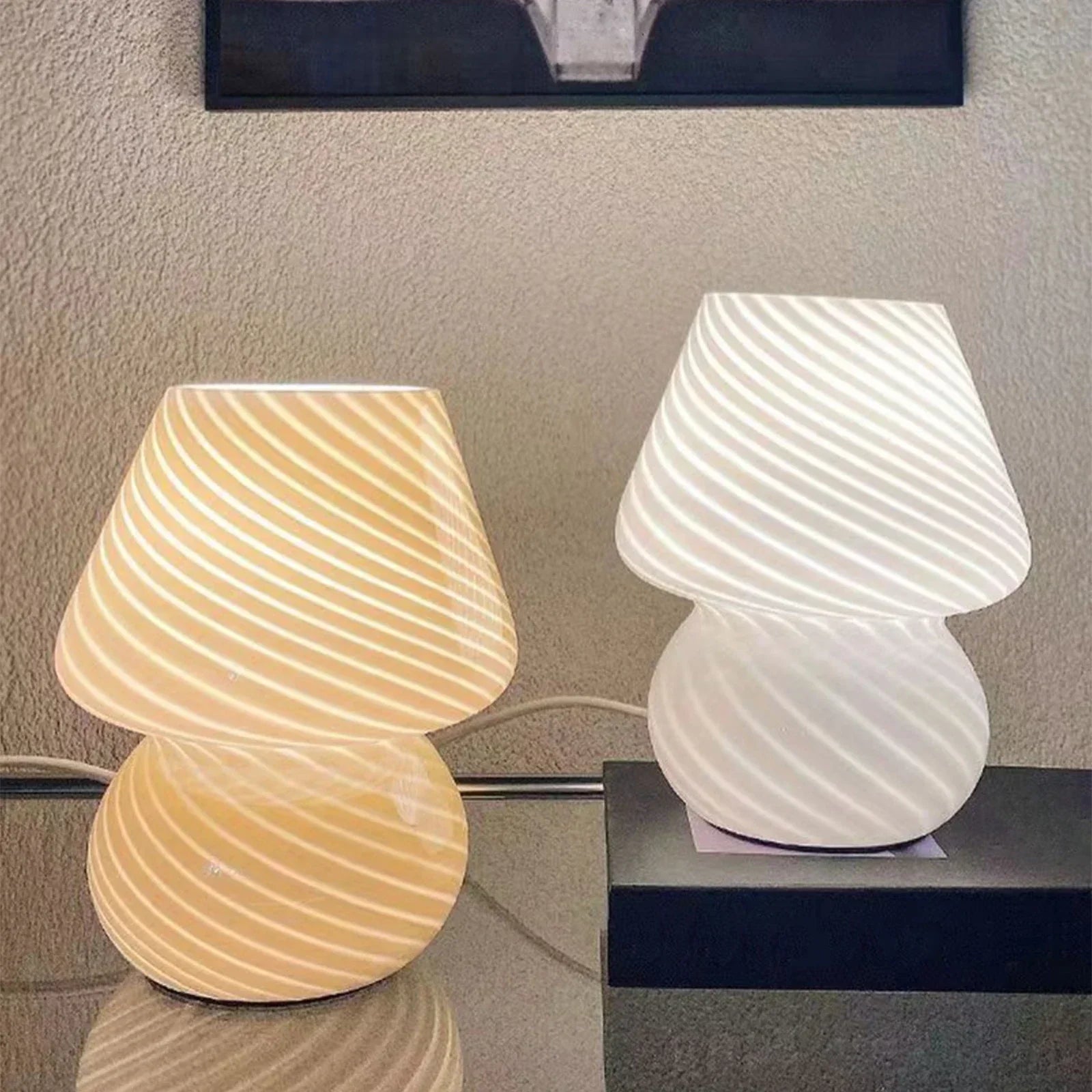 Noore | Artistic Hand-Blown Glass Table Lamp