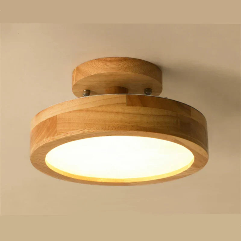 Orylux | Round Solid Wood Ceiling Light