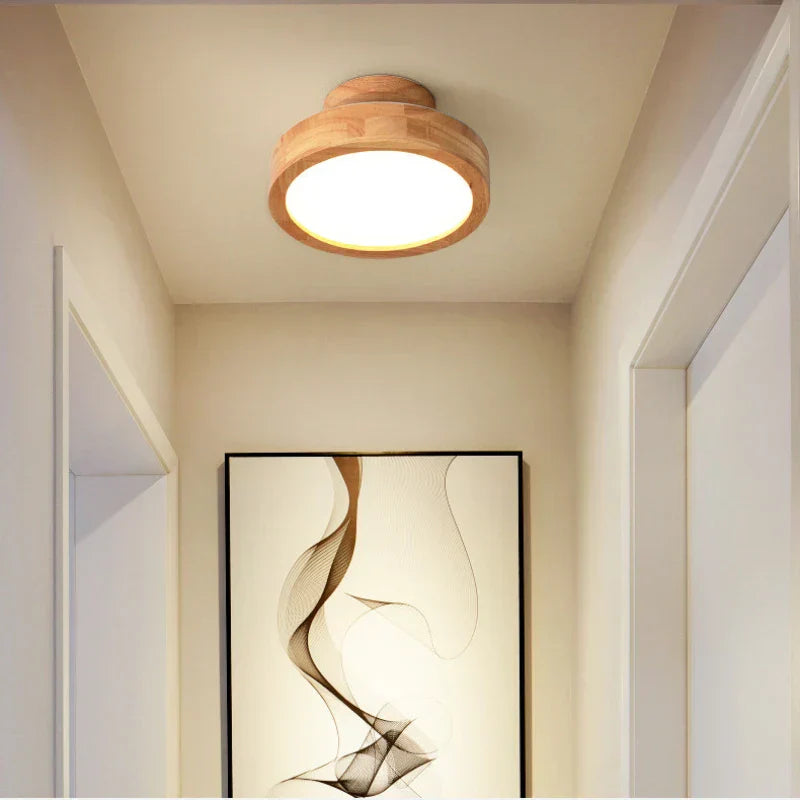 Orylux | Round Solid Wood Ceiling Light