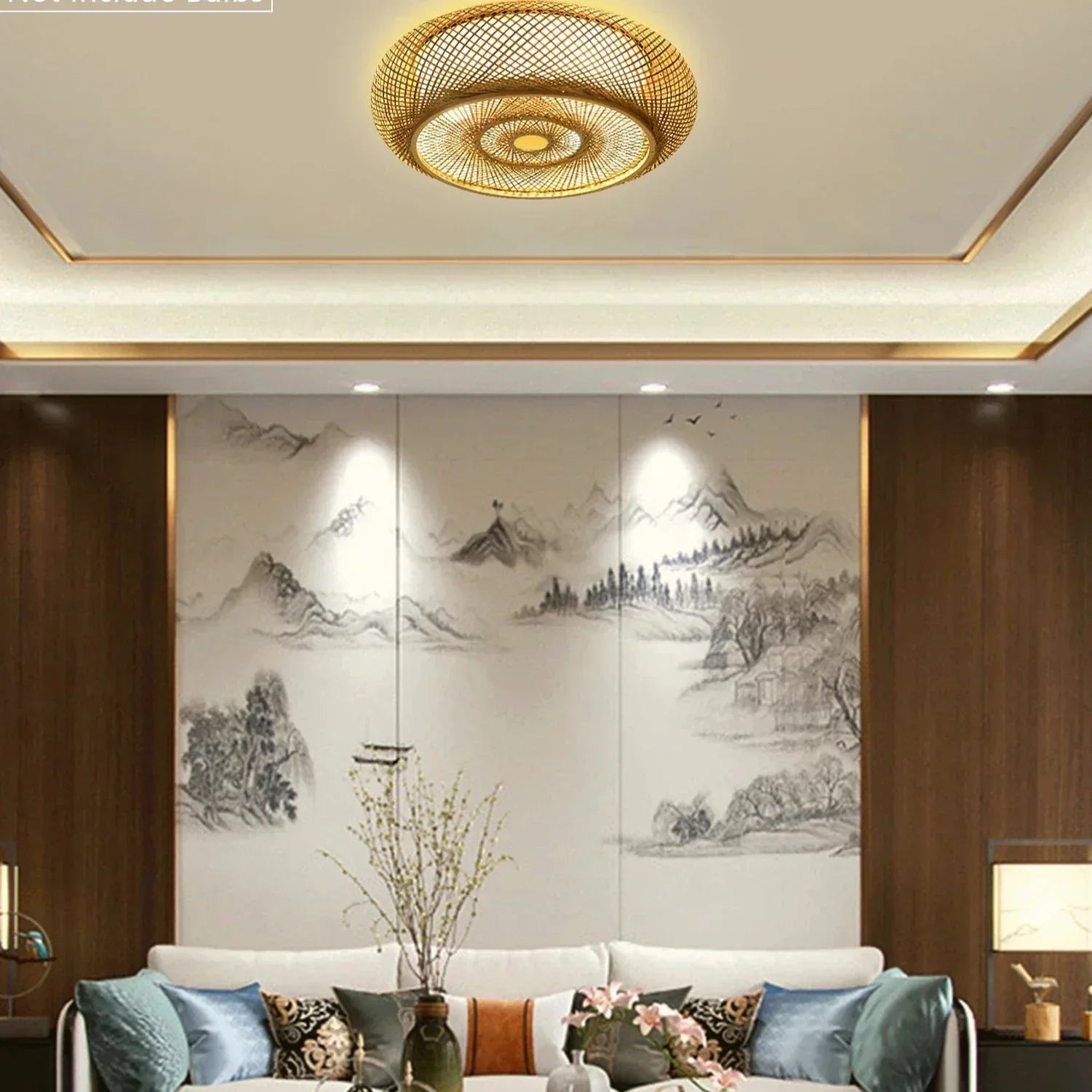 Radiant Echo | Elegant Pleated Ceiling Lamp