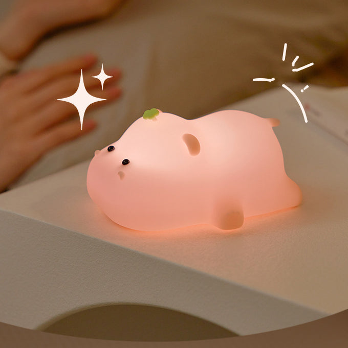 Shiniva | LED Night Light With Playful Hippo Design
