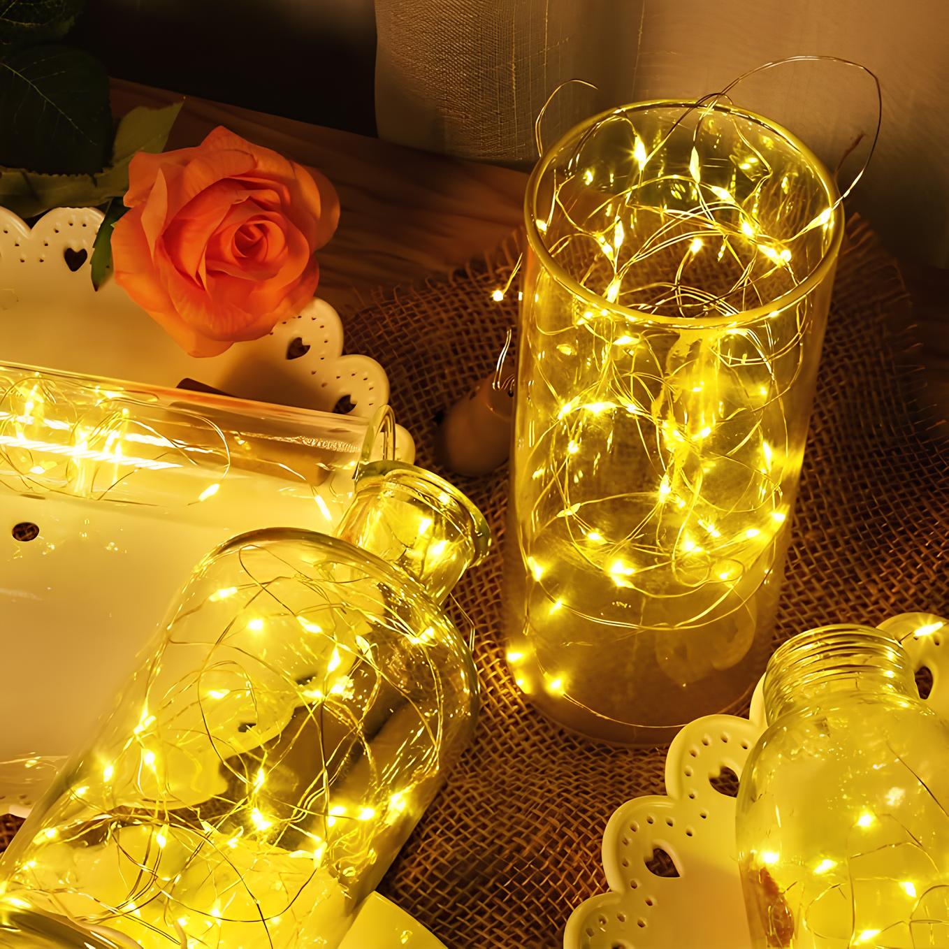 Solaeya | Solar Garden Fairy Lights with Multi-Color Glow