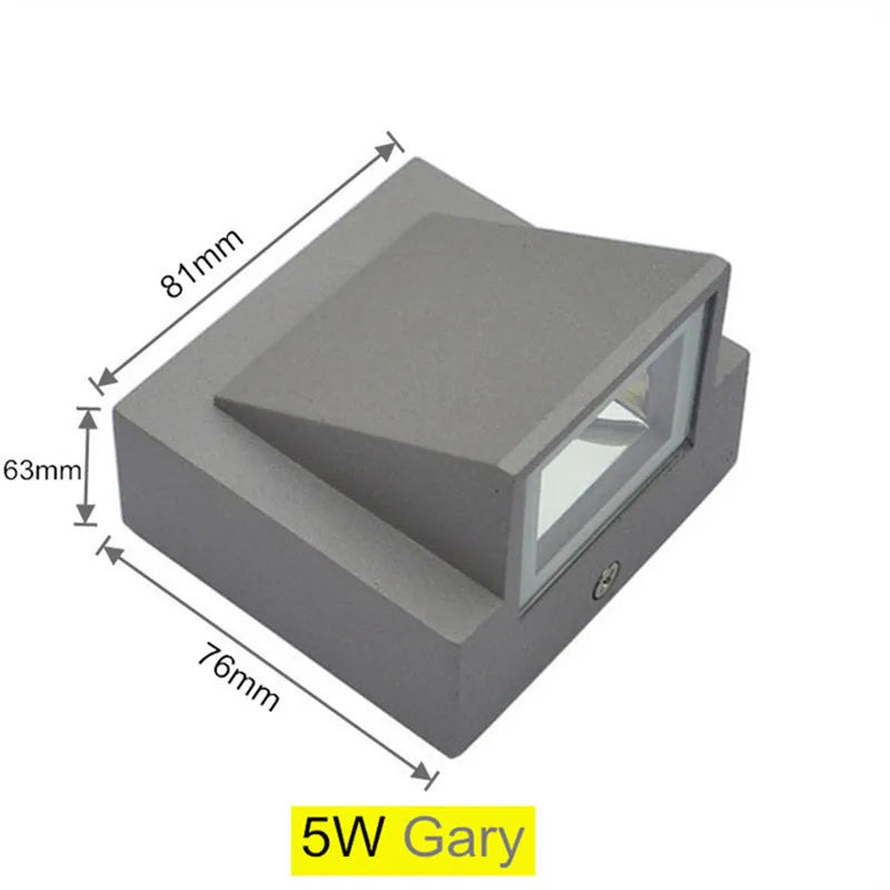 TwinkleMoss | Outdoor Wall Lamp with Weatherproof LED Design
