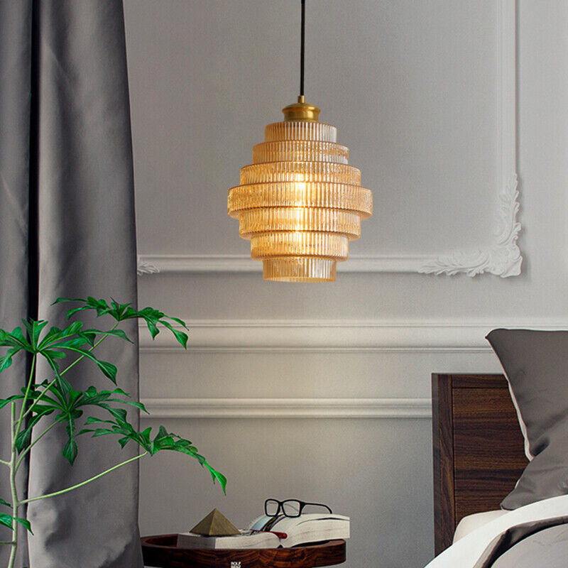 Virellux | Bottle-Shaped Glass and Brass Pendant Light