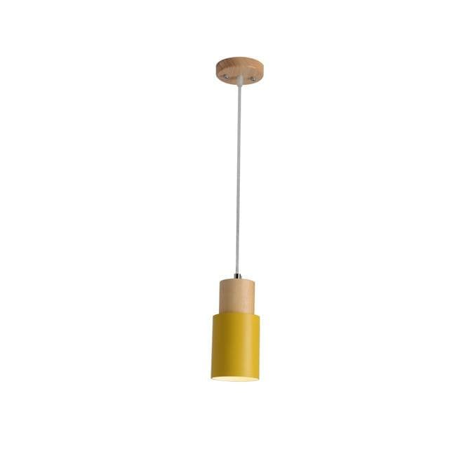 Zyntra | Scandinavian Hanging Lamp In Wood And Metal