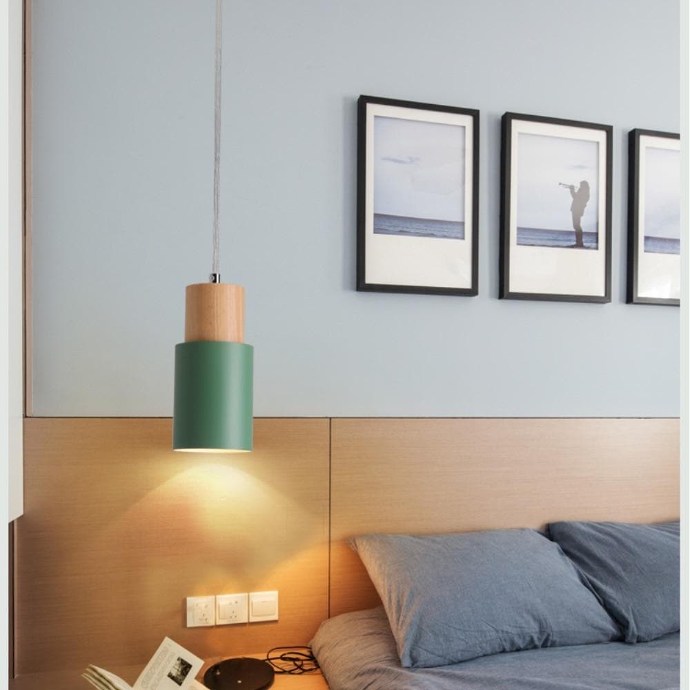 Zyntra | Scandinavian Hanging Lamp In Wood And Metal