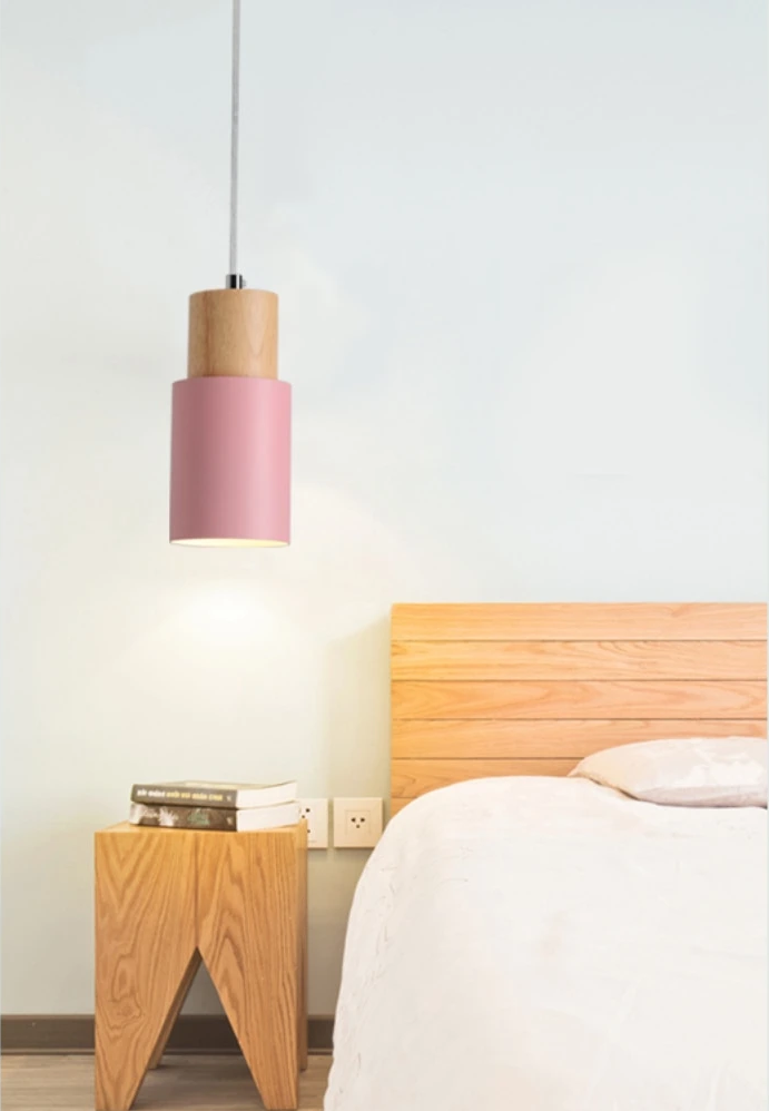 Zyntra | Scandinavian Hanging Lamp In Wood And Metal