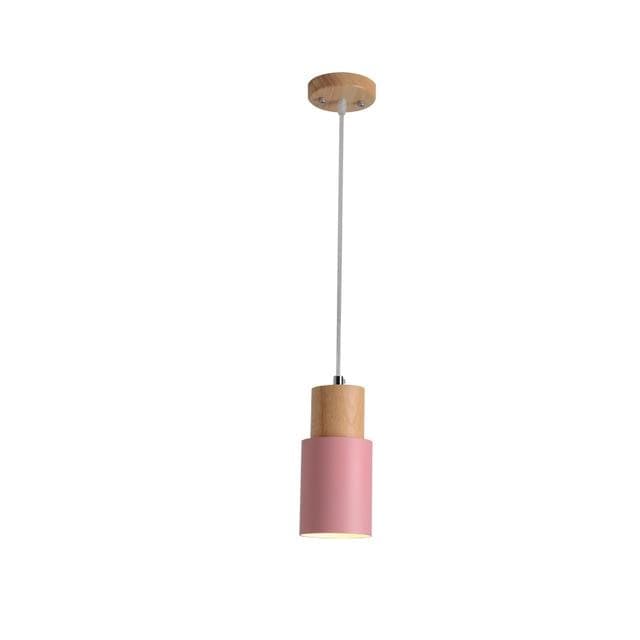 Zyntra | Scandinavian Hanging Lamp In Wood And Metal
