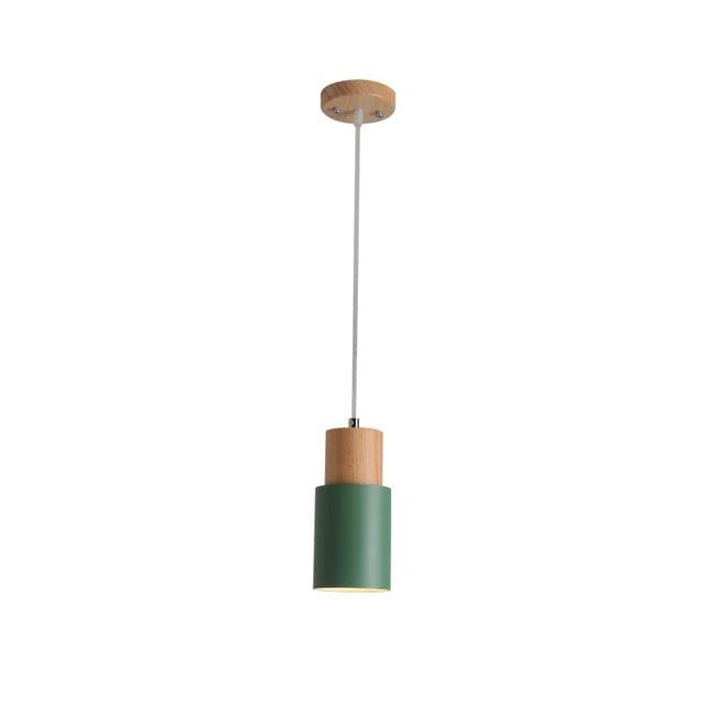 Zyntra | Scandinavian Hanging Lamp In Wood And Metal