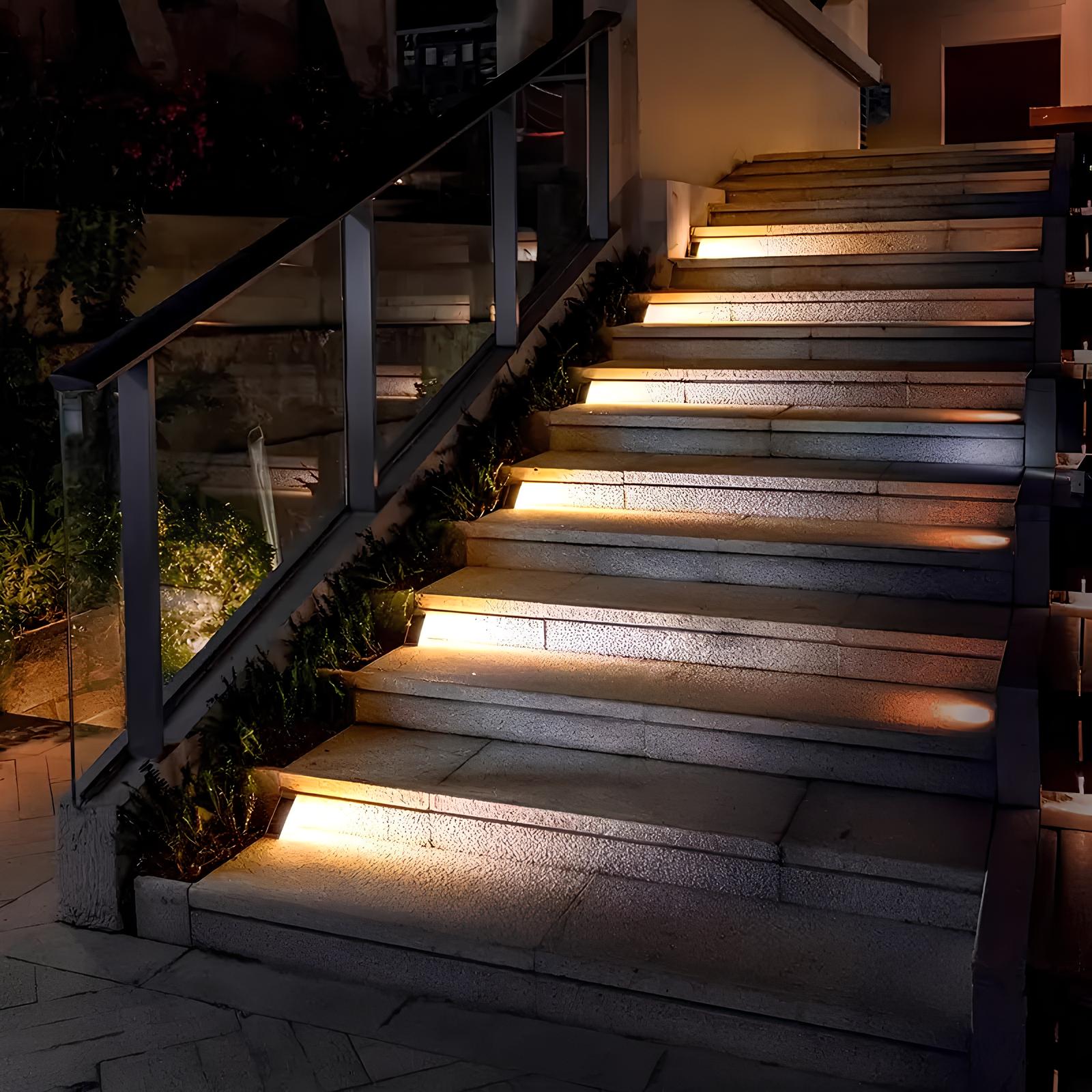 Brighture | Solar-Powered Outdoor Stair Lights With Weatherproof Design