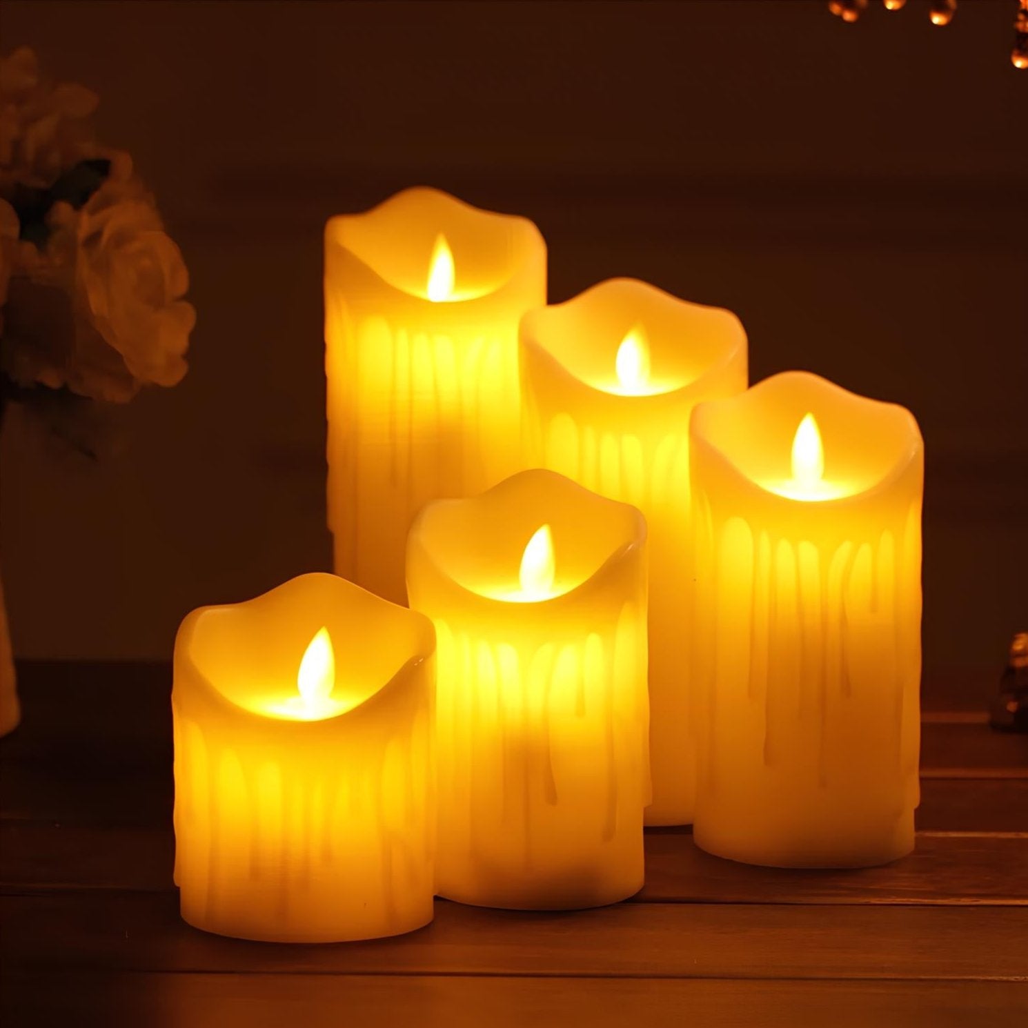 Solairis | Elegant Flameless LED Candles With Realistic Glow