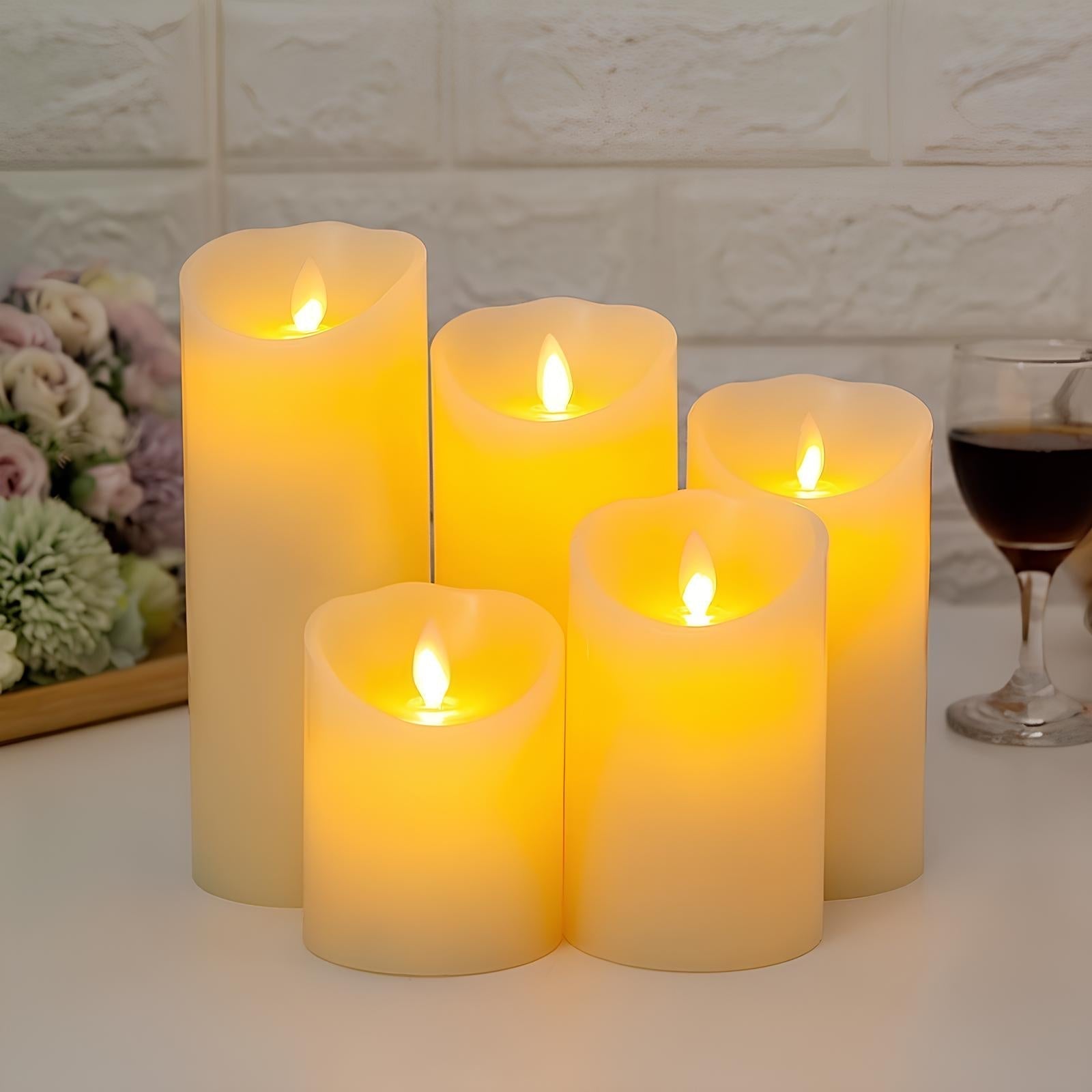 Solairis | Elegant Flameless LED Candles With Realistic Glow