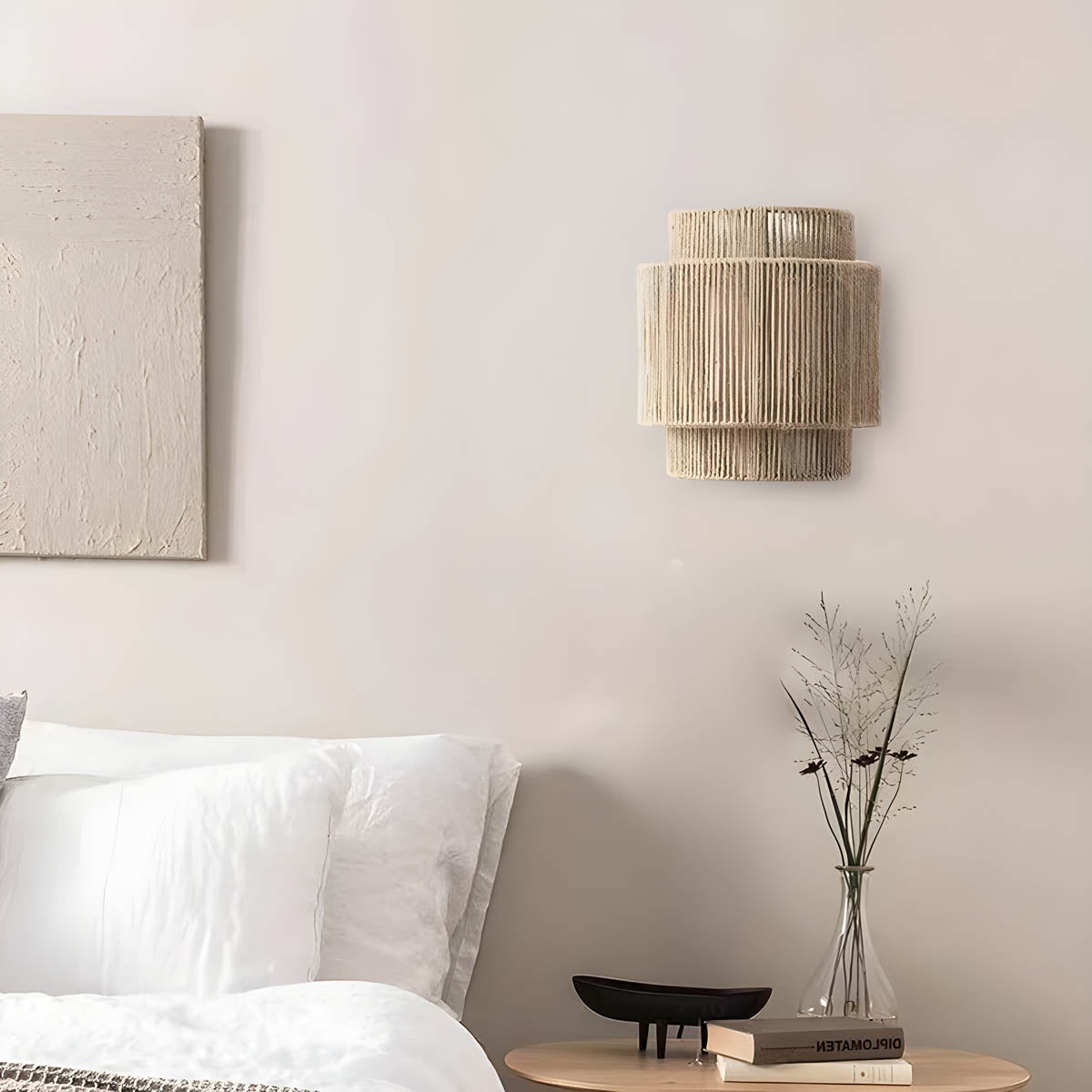 Serene Glow | Woven Wall Light with Soft Radiance