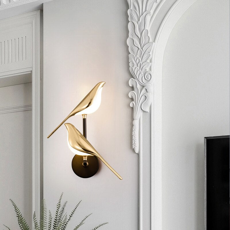LumiBird | Scandinavian-Inspired LED Bird Wall Lamp