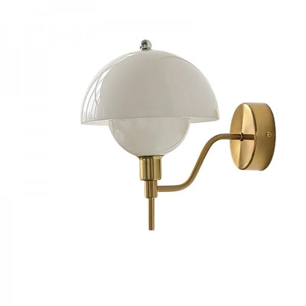 Myka | Cream Mushroom Wall Lamp for Enchanting Interiors
