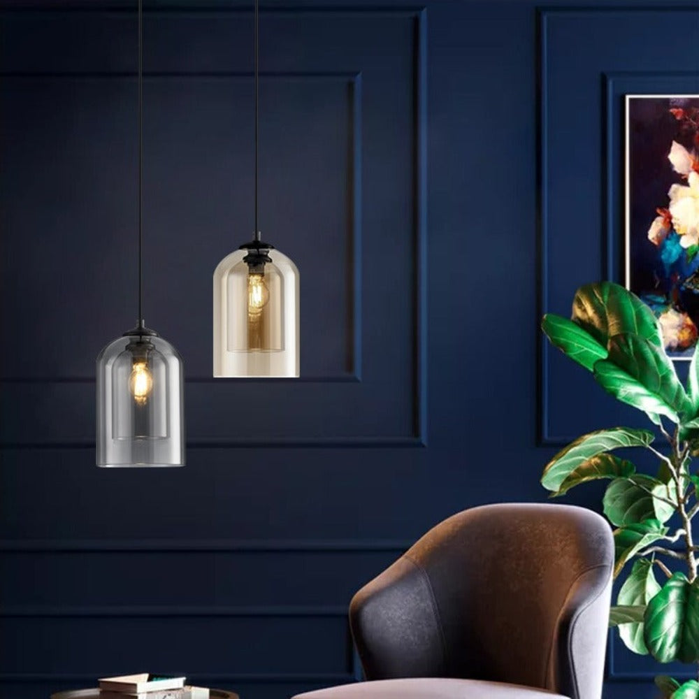 Aeryn | Minimalist Hanging Glass Pendant Light