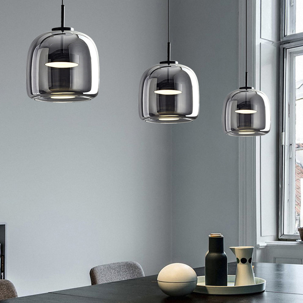 Virella | Retro LED Pendant Lights with Glass Dome
