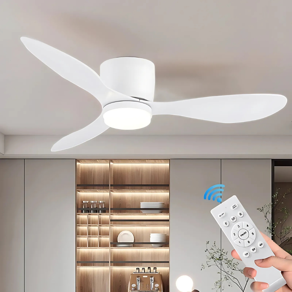 AeroLuxe | LED Ceiling Fan Light with Remote Control