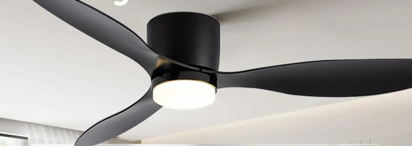 AeroLuxe | LED Ceiling Fan Light with Remote Control