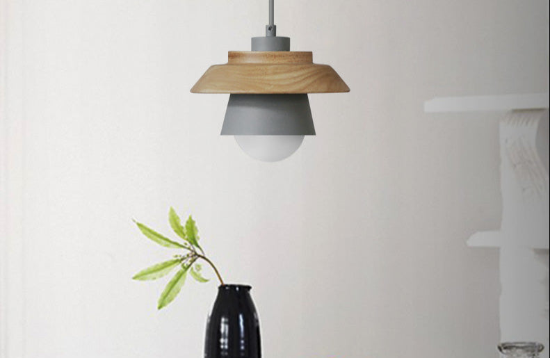 Auralux | Scandinavian Wooden Hanging Lamp With Soft Ambience