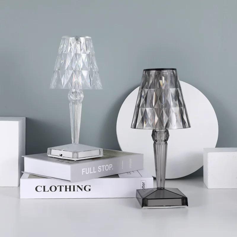 Brightava | Rechargeable Crystal Touch Lamp with Glamorous Glow
