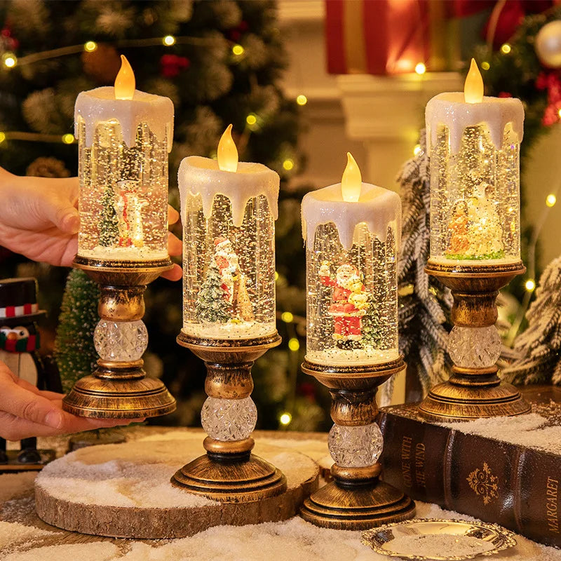 Brightula | Glittering LED Candle Lamp for Magical Holiday Ambiance