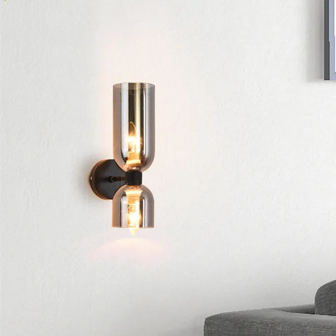Brilloxa | Dual Glass LED Wall Lamp With Modern Elegance