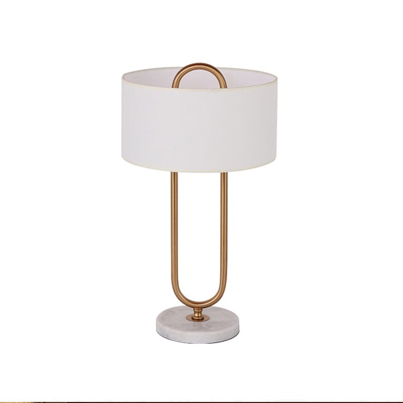 Clarovia | Modern Bedside Lamp With Drum Shade