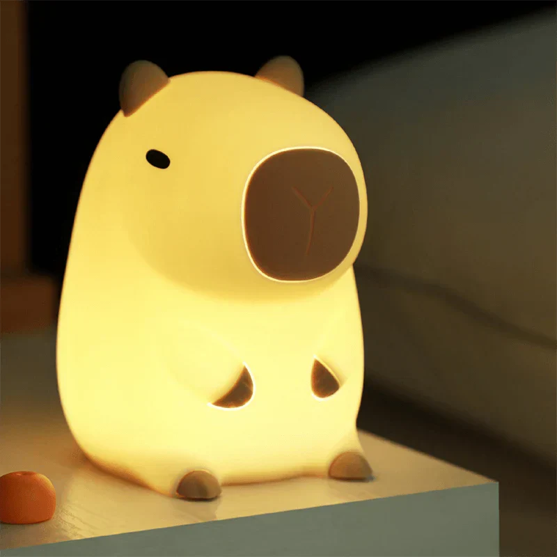 Elena Lights | Soft-Glow Capybara Night Light with Tap Control