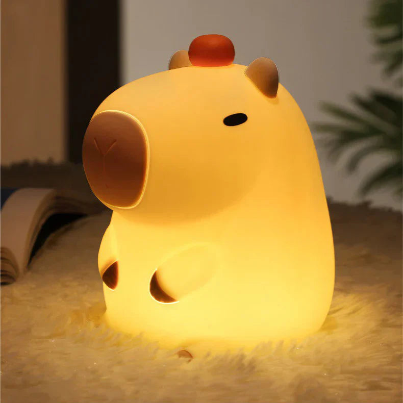 Elena Lights | Soft-Glow Capybara Night Light with Tap Control