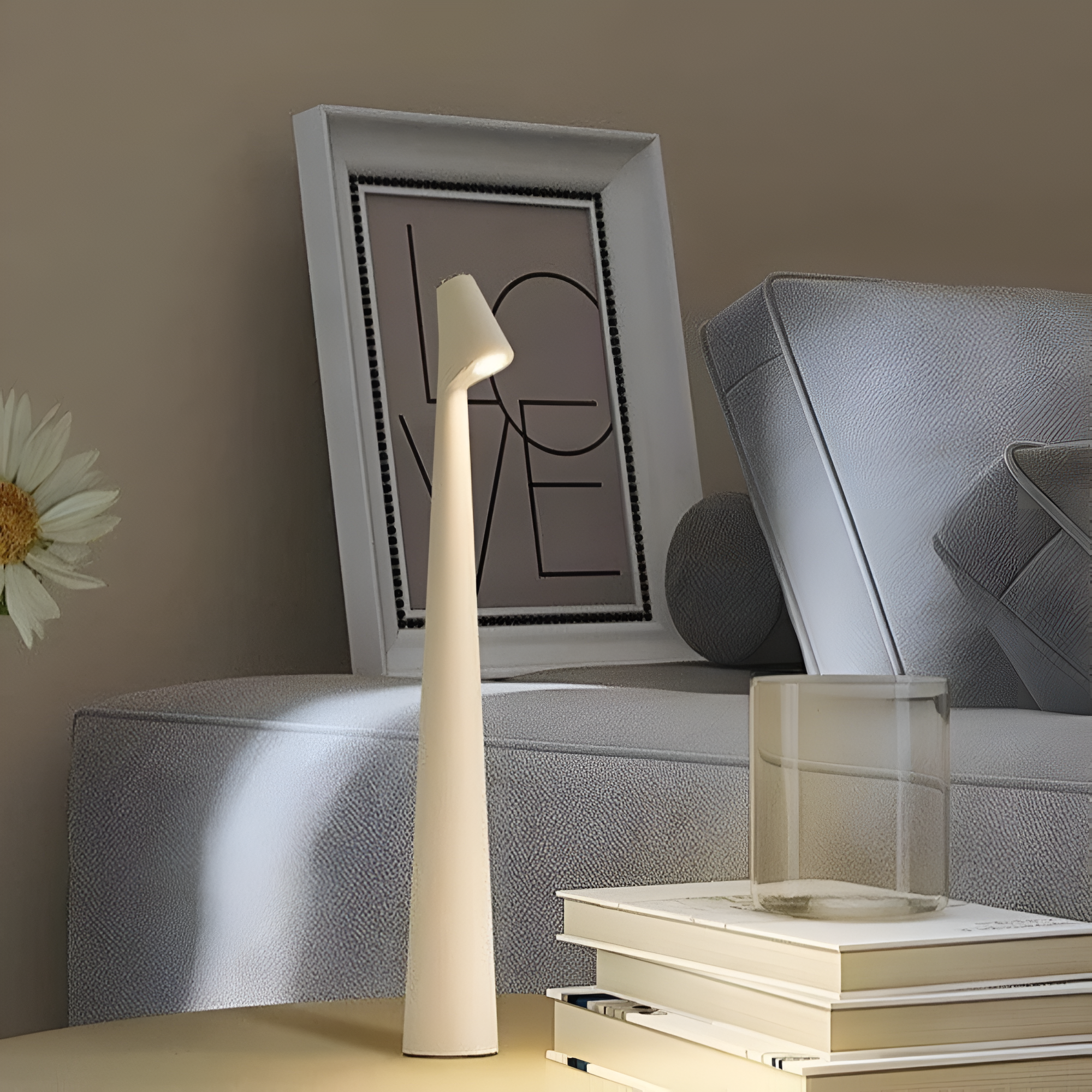 Flairlux | Minimal Touch-Control LED Lamp with Rechargeable Battery