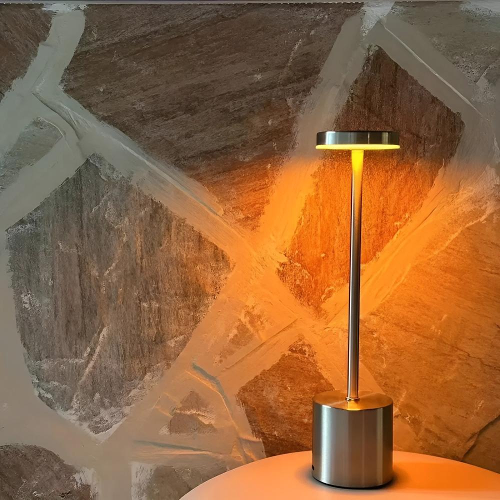 Flamara | Cordless Glow Lamp with Touch Control and Gold Finish
