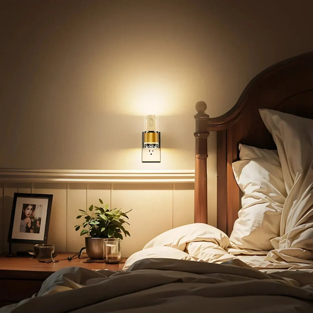 GlimmerPlug | Plug-in Wall Sconce with Ambient Glow