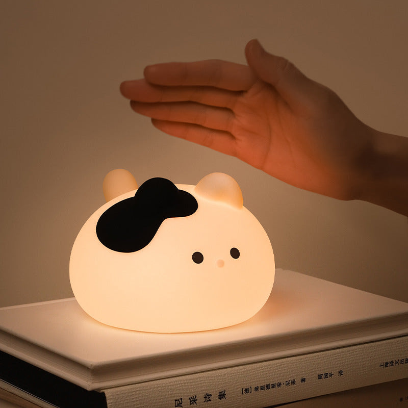 Glowella | Cow-Cat LED Night Light with Tap & Glow Control