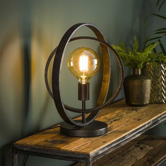 Glownest | Industrial Metal Table Lamp with Rotating Shade