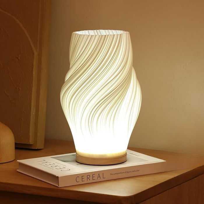 Helionyx | Sculpted LED Lamp with USB and Dimmable Glow