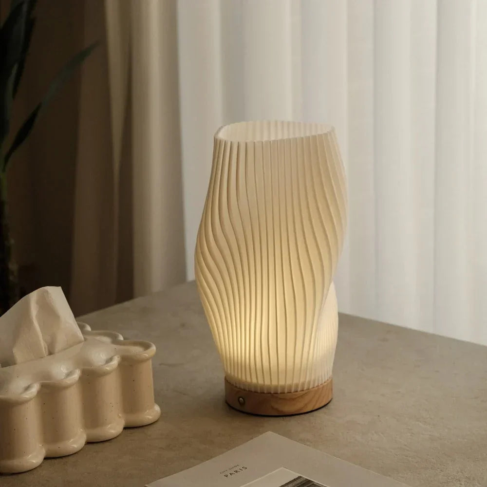 Helionyx | Sculpted LED Lamp with USB and Dimmable Glow