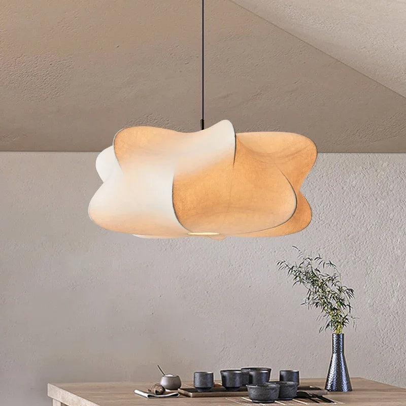 Ignara | Minimalist Japanese Silk Pendant Lamp