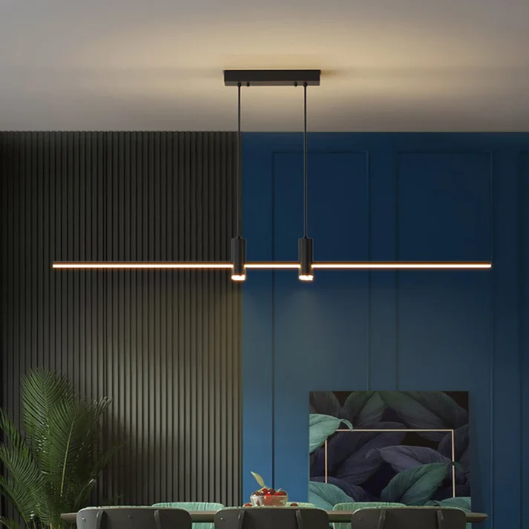 KindleLight | Linear LED Pendant Light for Modern Dining Spaces